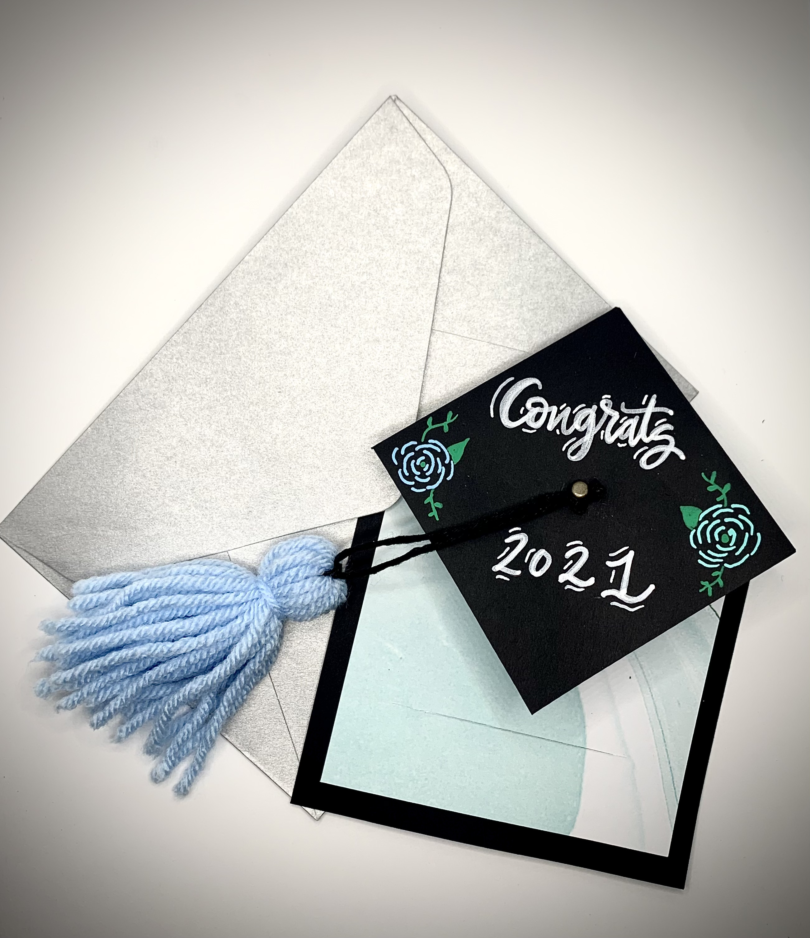 Handmade 4X6 Graduation Cap Card
