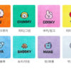 BTS Character Mini Wood Slice Ornament - Image 3